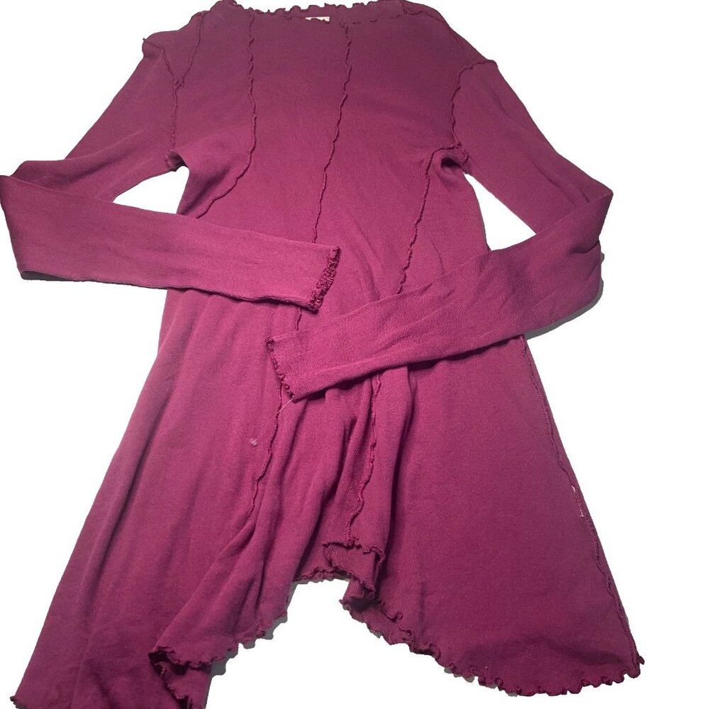 We The Free People Full Swing Tunic Top S Sucette Seamed Lettuce Edge NWOT